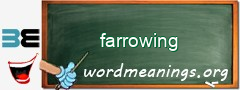 WordMeaning blackboard for farrowing